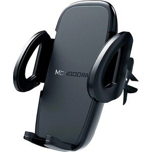 Mongoora Black Car Cell Phone Mount Holder & Car USB Charger